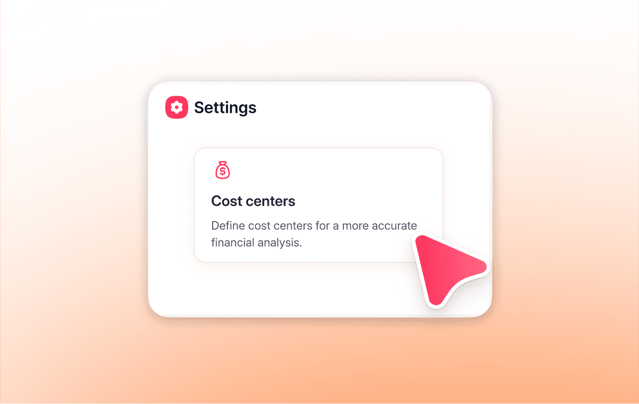 Cost centers that update themselves