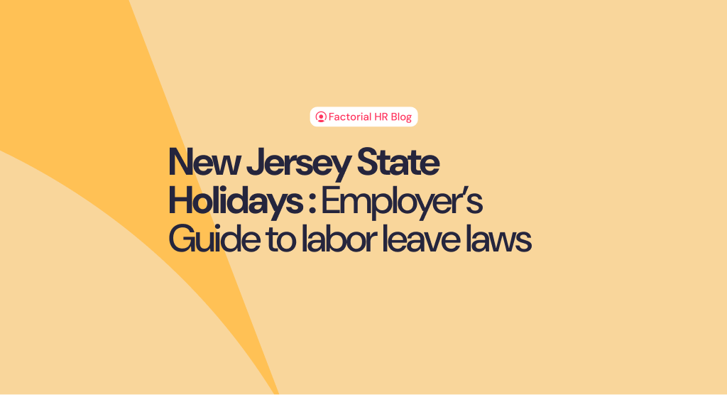 An employer's guide to New Jersey state holidays