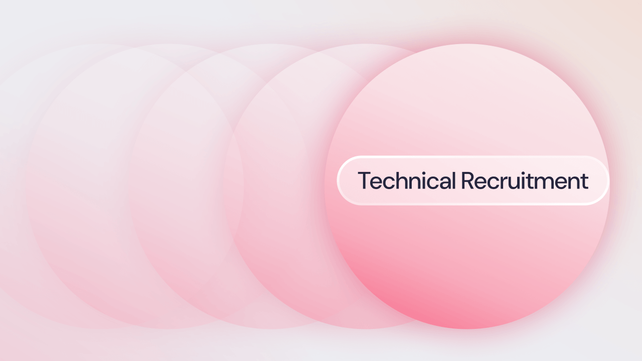 A graphic which reads: technical recruitment