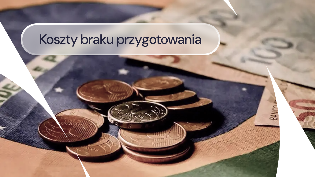 Monety na biurku.